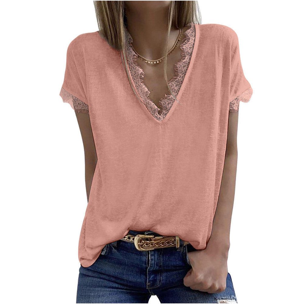 ASAYA6974 – Lace Whisper Relaxed Tee 🤍🖤✨