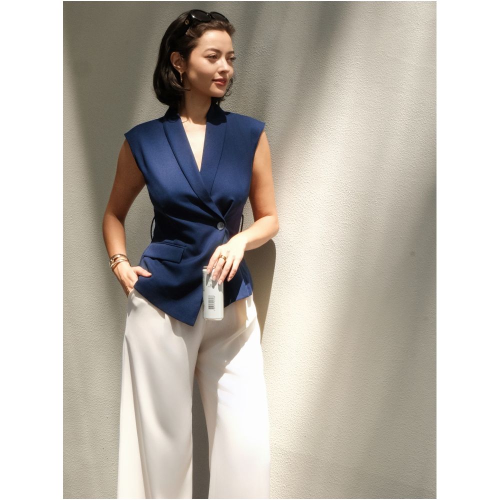 BRAND BY MEI Classic Women s Anti Wrinkle High Waisted Flattering Leg Lengthening Floor Length Suit Pants for Work and Commuting image 1