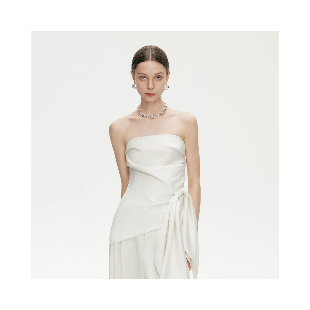 ASAYA7001 – Aurora Drape Two-Piece Set 🤍✨🌙