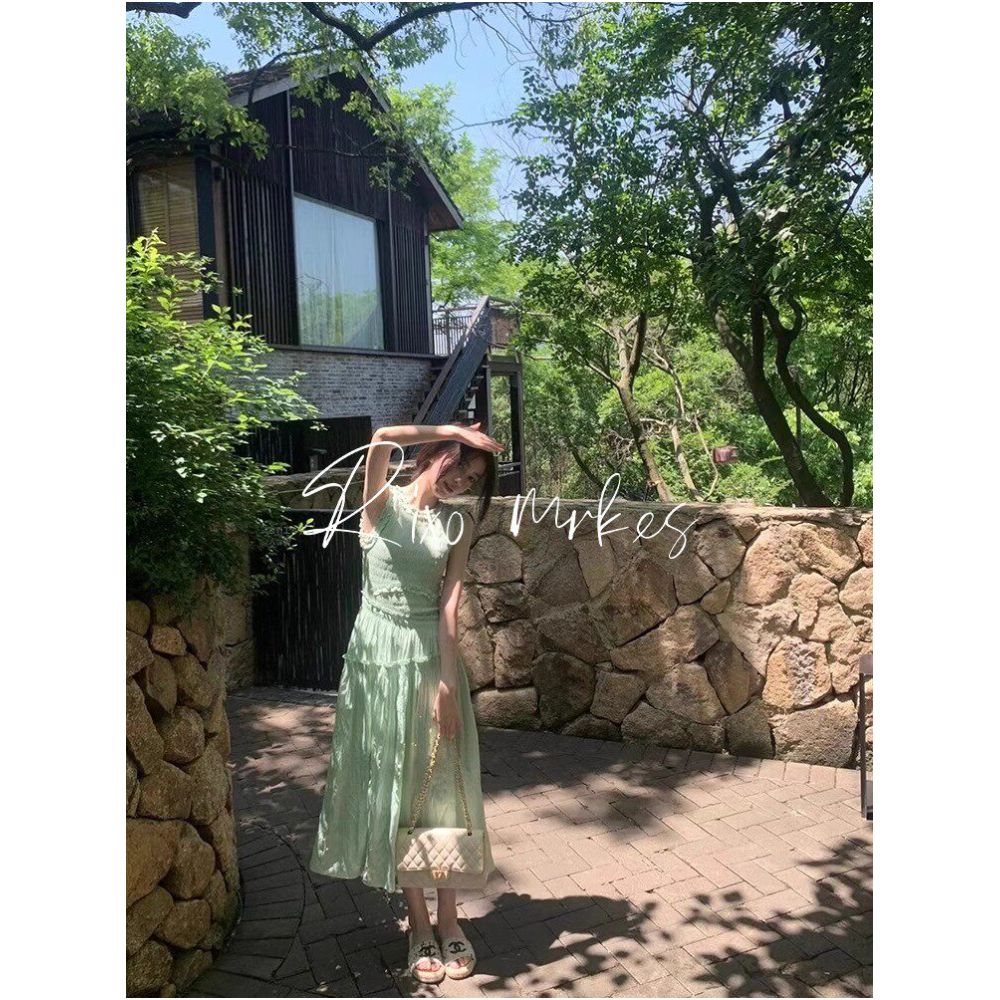 RIXO DORE French Summer New Style Pleated Sleeveless Dress Elegant and Slimming Vest Dress for Women image 2