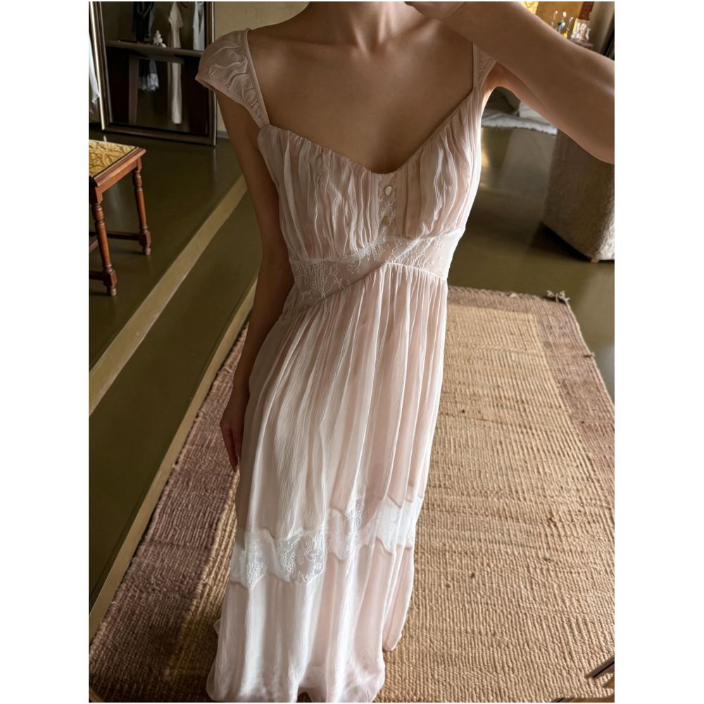 2ND STUDIOS French style feminine dress with mesh paneling design new summer 2026 evening gown image 1