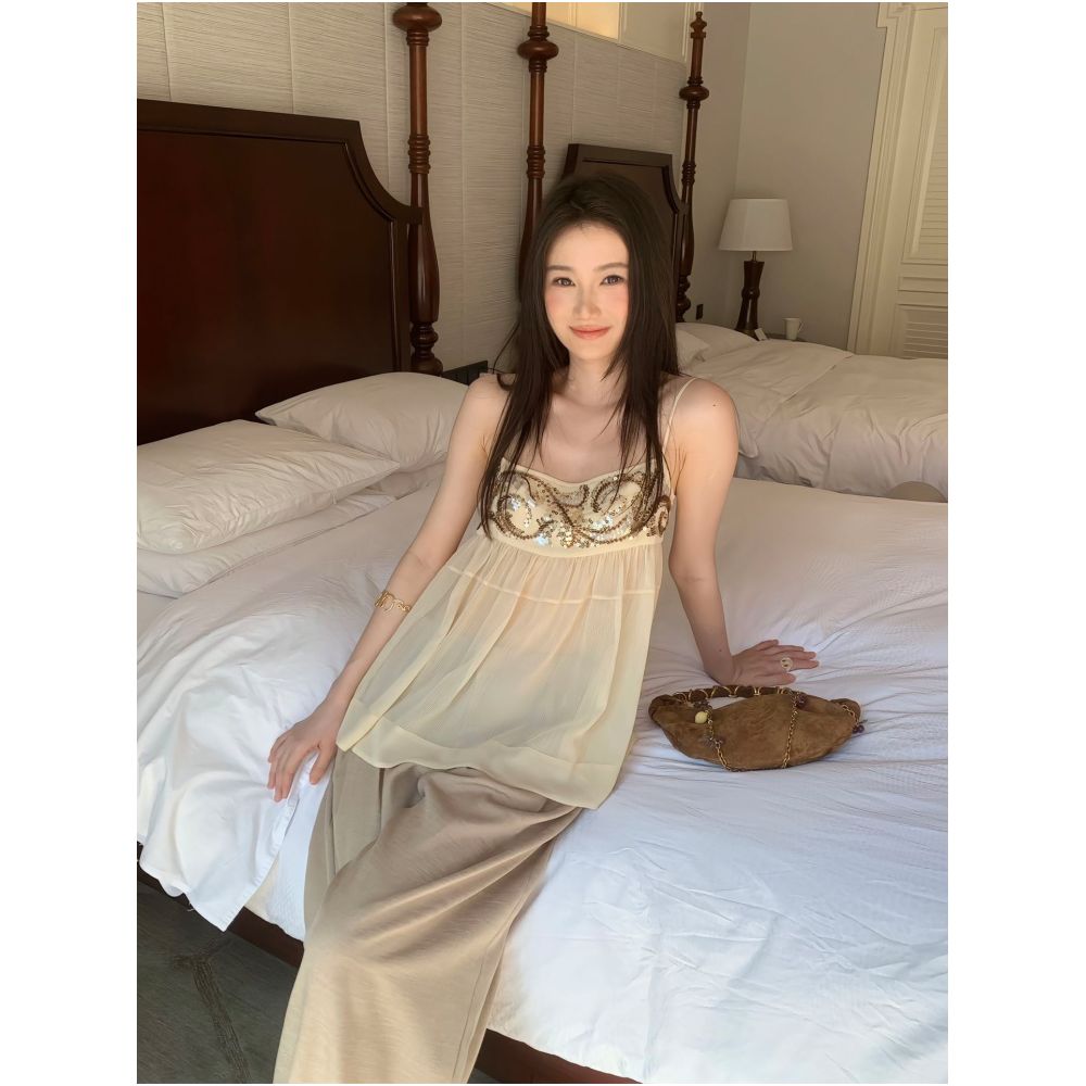 2ND STUDIOS French style Camisole Set for Women Elegant Youthful and Gentle Style New Spring 2026 Two Piece Set image 0