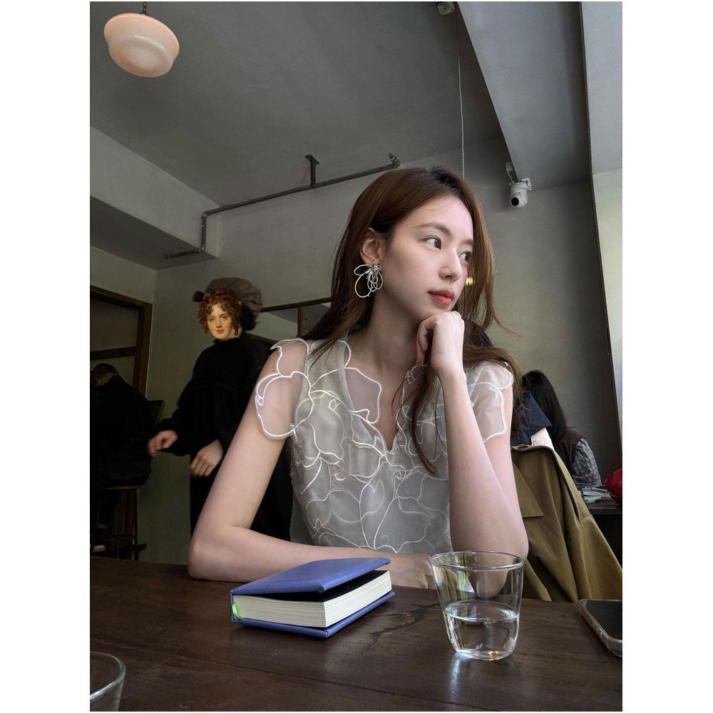 Free Optimist Layered Floral Sleeveless Vest for Women 2026 Summer New Arrival Lightweight Comfortable and Breathable Top image 0