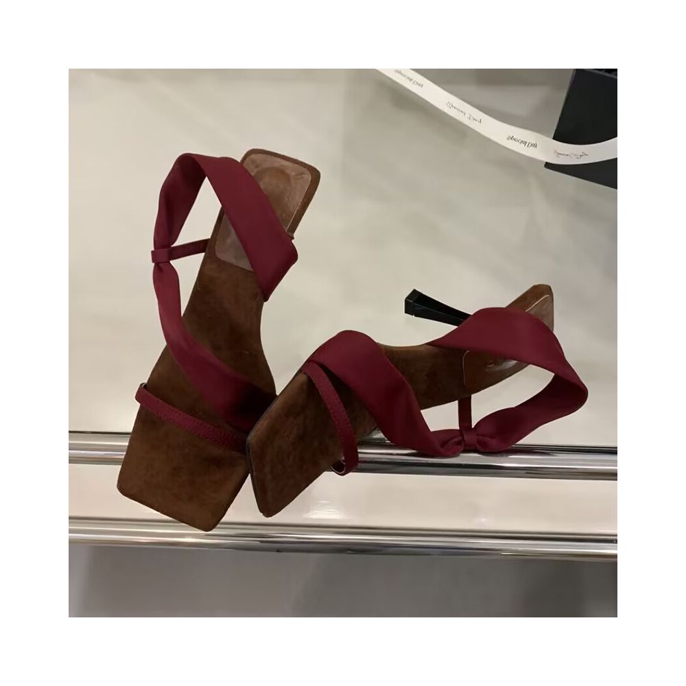 ASAYA7122 – Grace Twist Heeled Sandals 👠✨