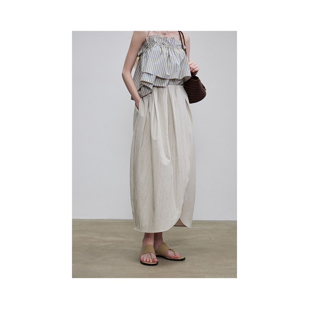 ASAYA7179 – Cloud Drape Tulip Skirt ☁️🤍