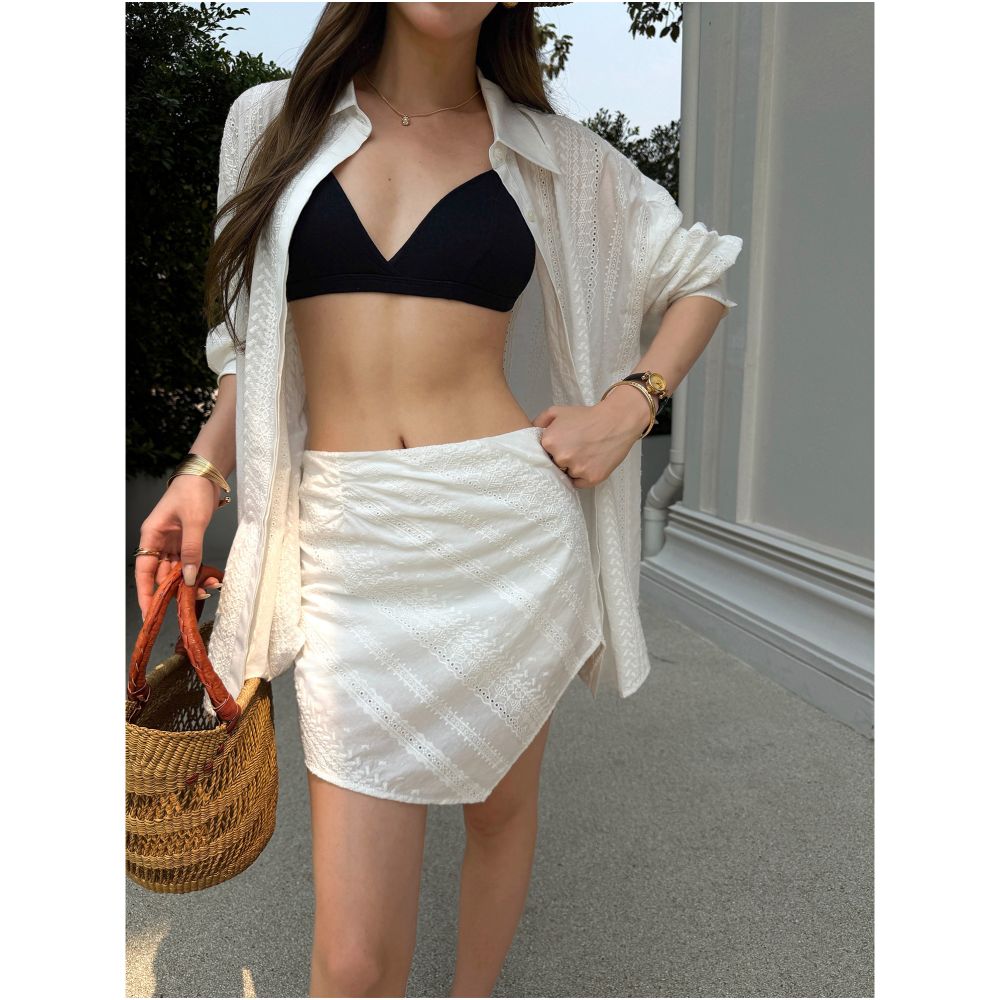 ASAYA7271 – Ivory Escape Embroidered Set 🤍🌾