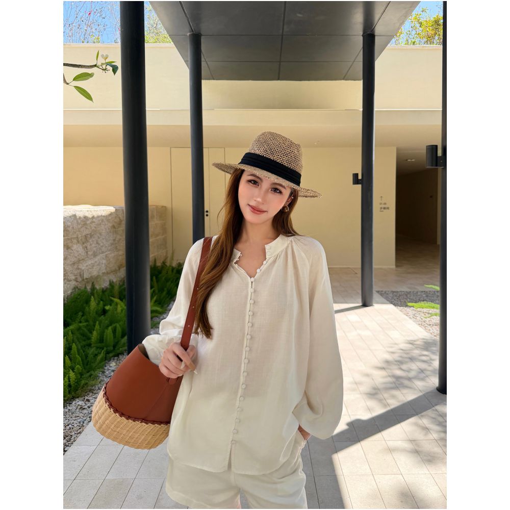 ASAYA7274 – Coastal Serenity Linen Set 🤍🌾