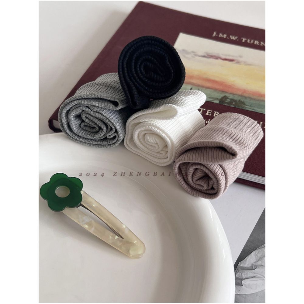 Bella style Custom cotton elastic headband fashionable and sporty European and American style stretchy and versatile knitted fitness headband for women sweat wicking image 3