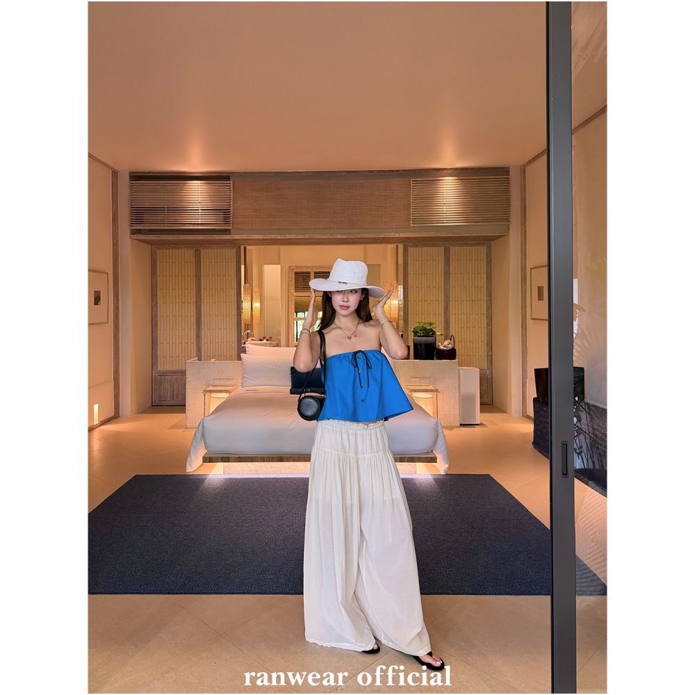 ASAYA7344 – Breeze Flow Wide-Leg Pants ☁️🤍