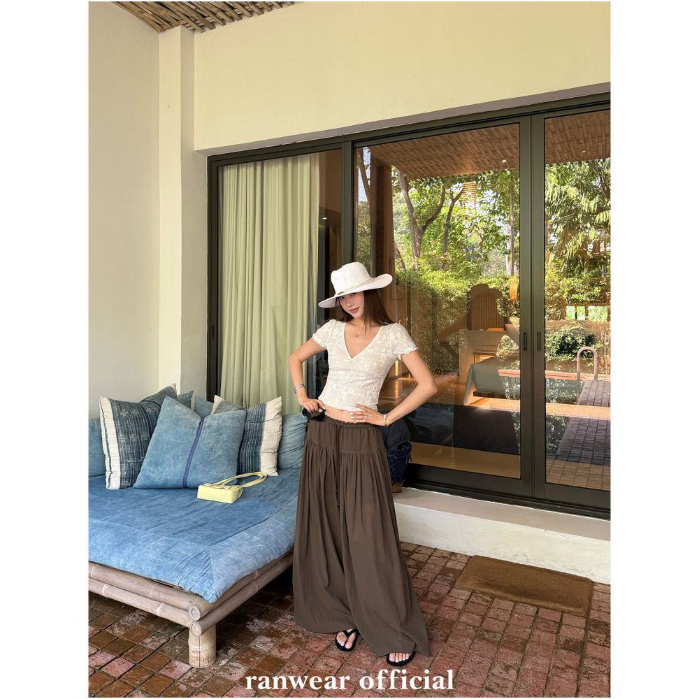 ASAYA7344 – Breeze Flow Wide-Leg Pants ☁️🤍