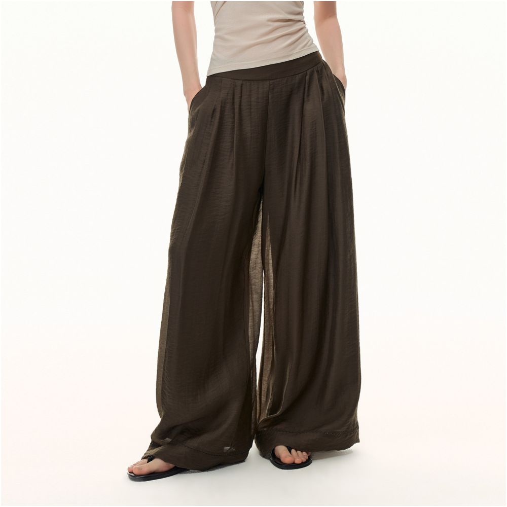ASAYA7361 – Pearly Wide-Leg Pants ✨🤍