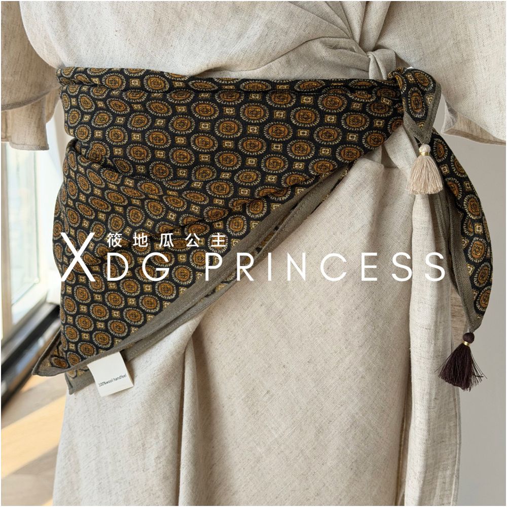 ASAYA7377 – Artisan Tassel Waist Scarf 🤎✨