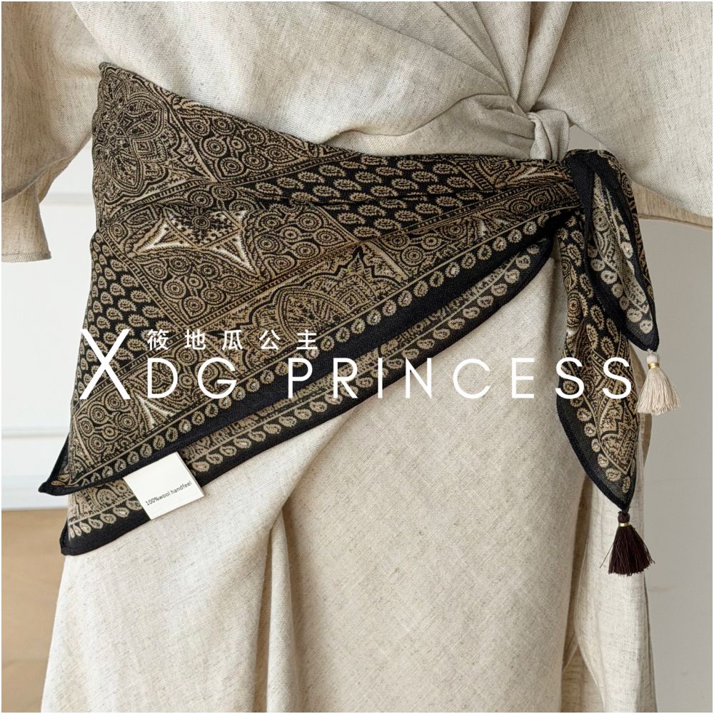 ASAYA7377 – Artisan Tassel Waist Scarf 🤎✨