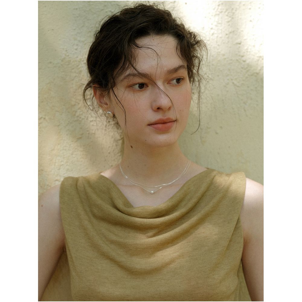 Clean Sense s classic turtleneck and flowy style a basic skin friendly sleeveless turtleneck vest top image 3