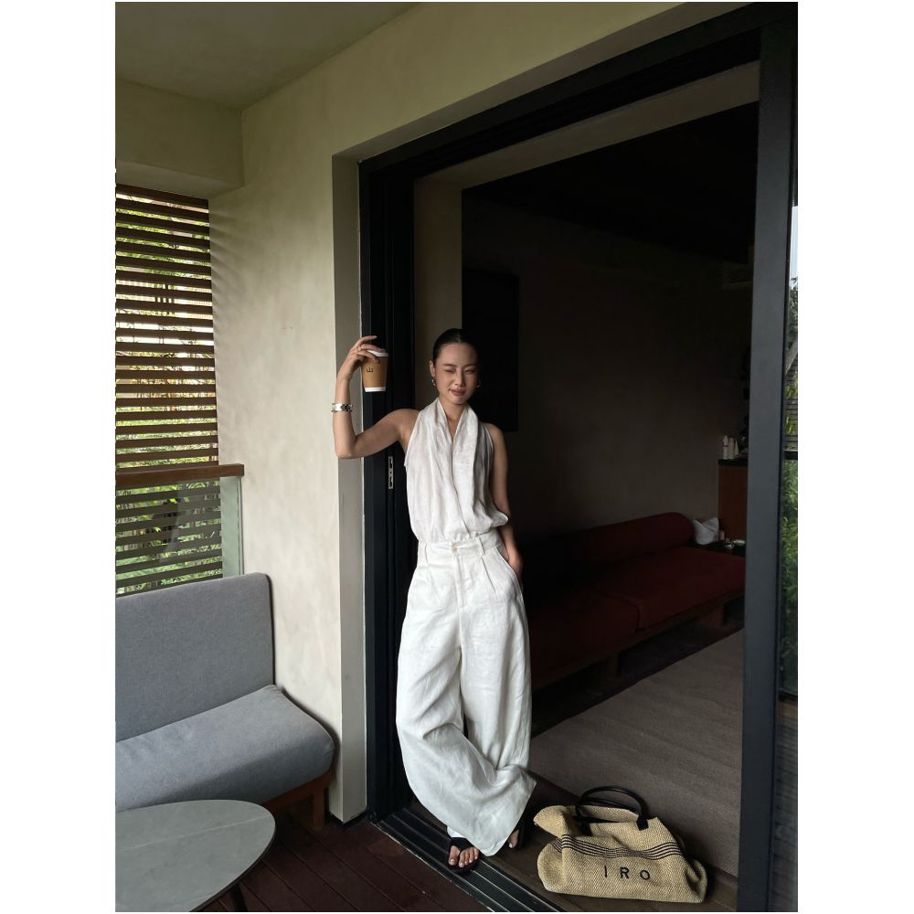 ASAYA7387 – Riviera Linen Wide-Leg Pants 🤍🌿