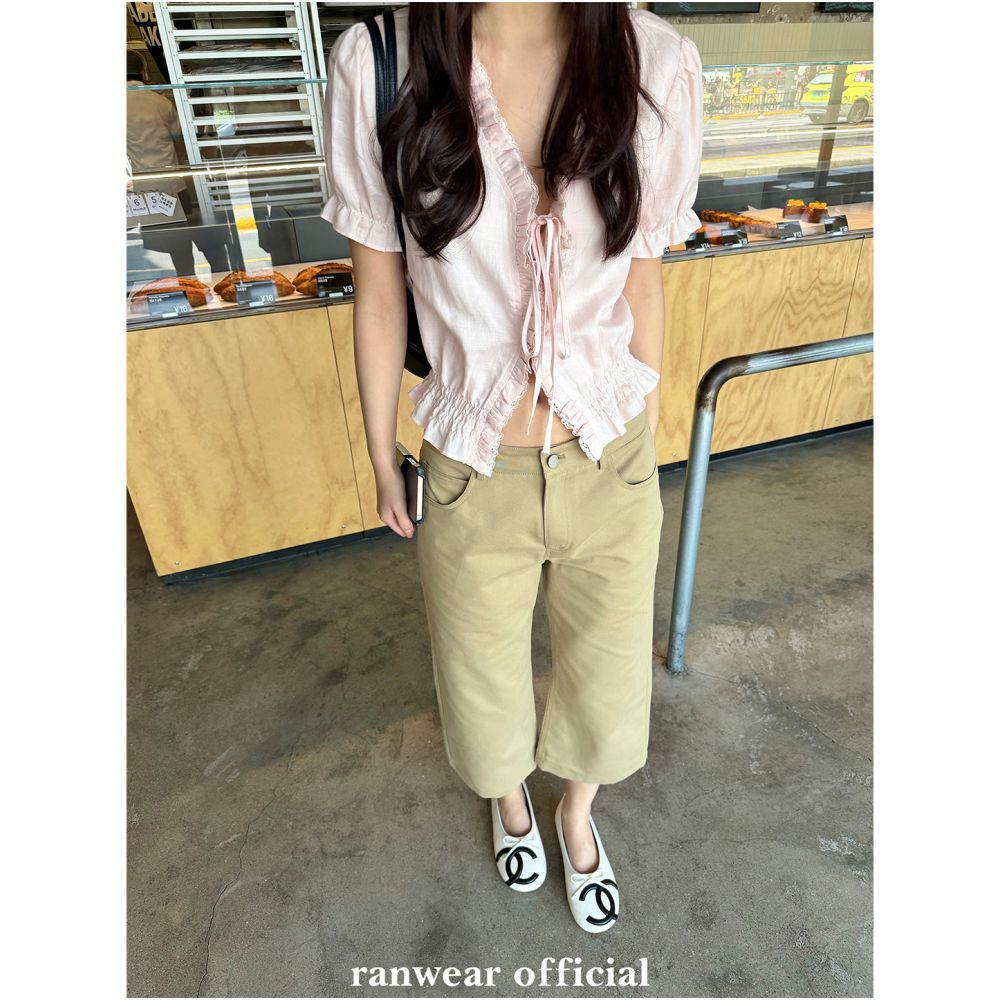 ASAYA7393 – Everyday Tailored Cropped Pants ✨🖤