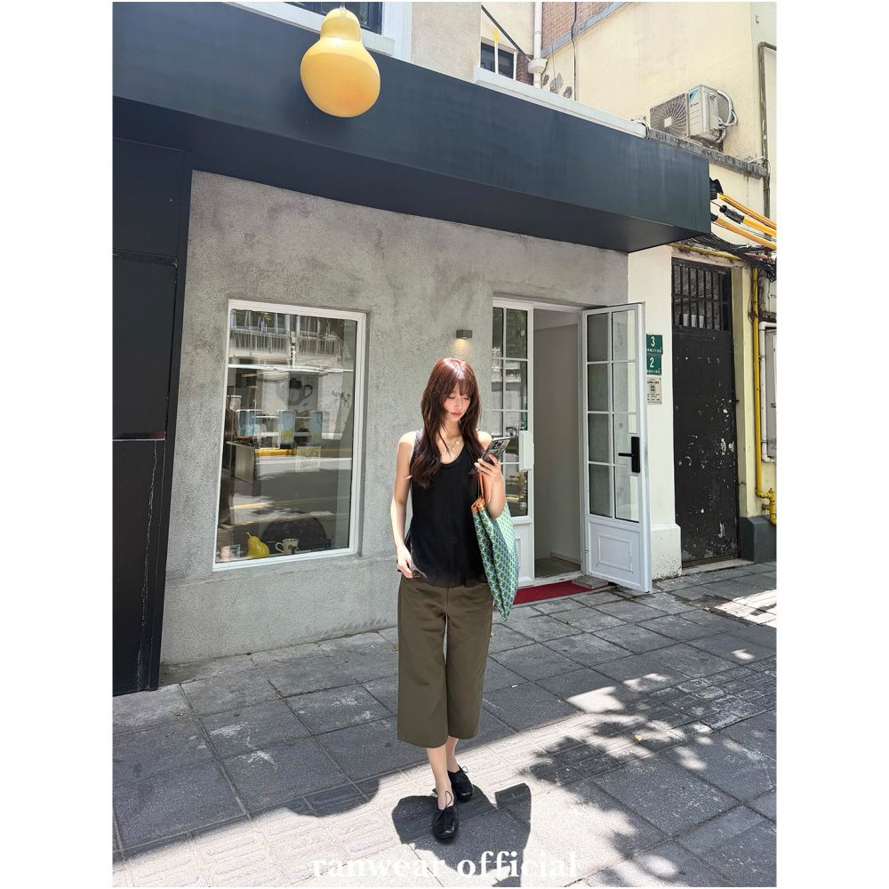 ASAYA7393 – Everyday Tailored Cropped Pants ✨🖤