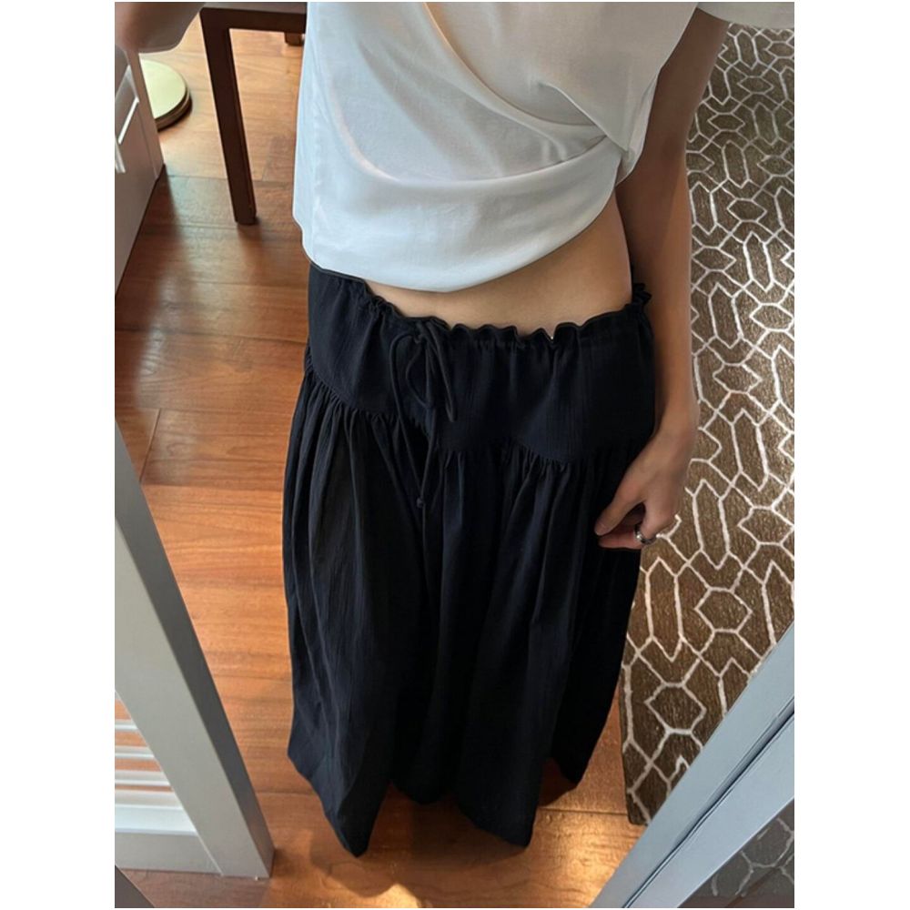 Summer thin maternity pants wide leg culottes suitable for wearing outside comfortable during pregnancy perfect for layering and relaxing in summer image 2