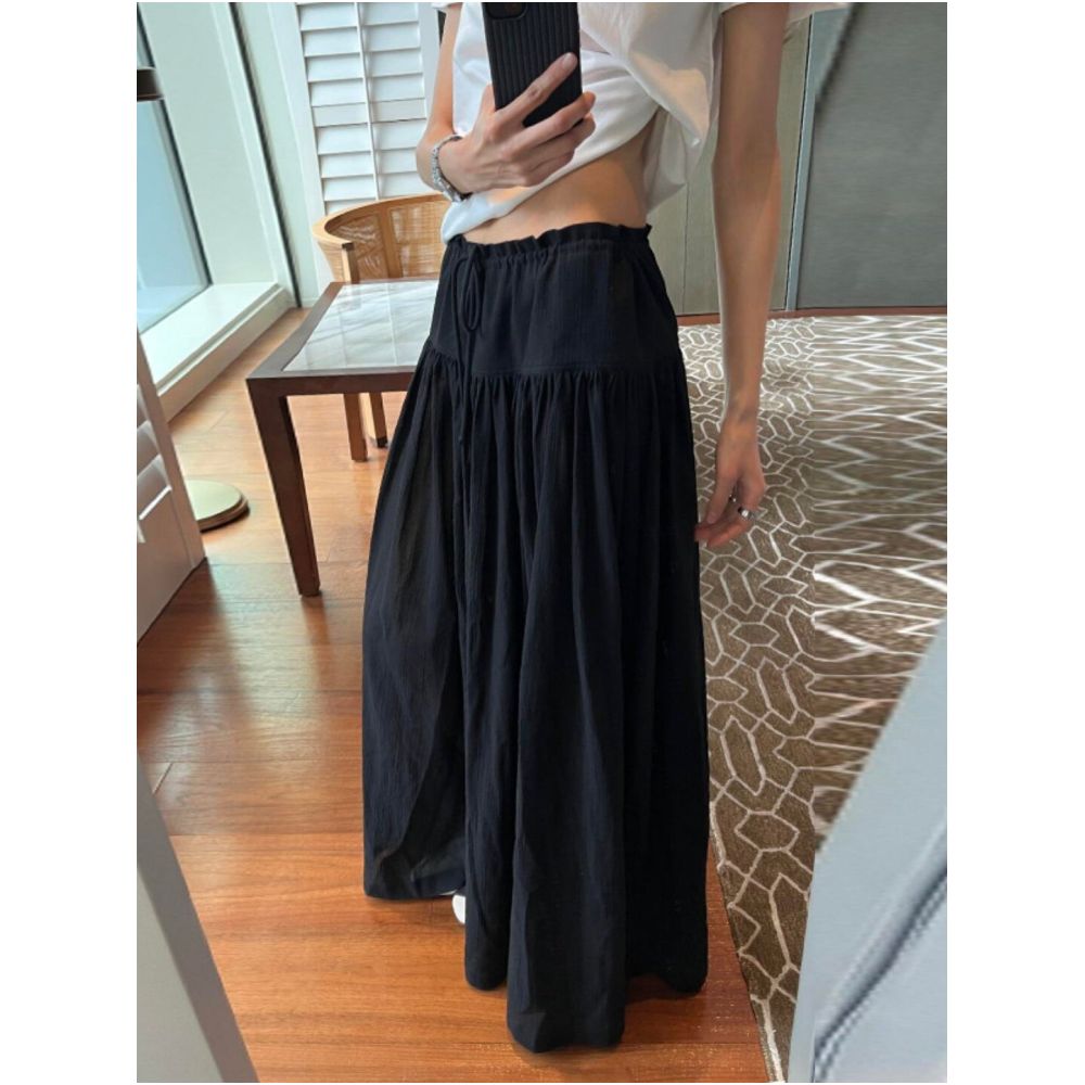 Summer thin maternity pants wide leg culottes suitable for wearing outside comfortable during pregnancy perfect for layering and relaxing in summer image 4