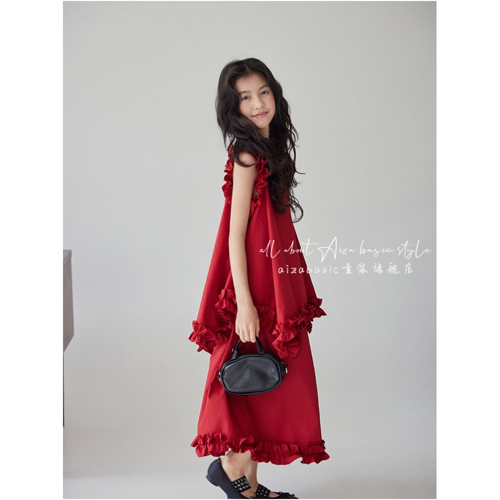 Aizabasic Irregular Lace Girls Two Piece Suit Set 2026 New Summer Style image 4