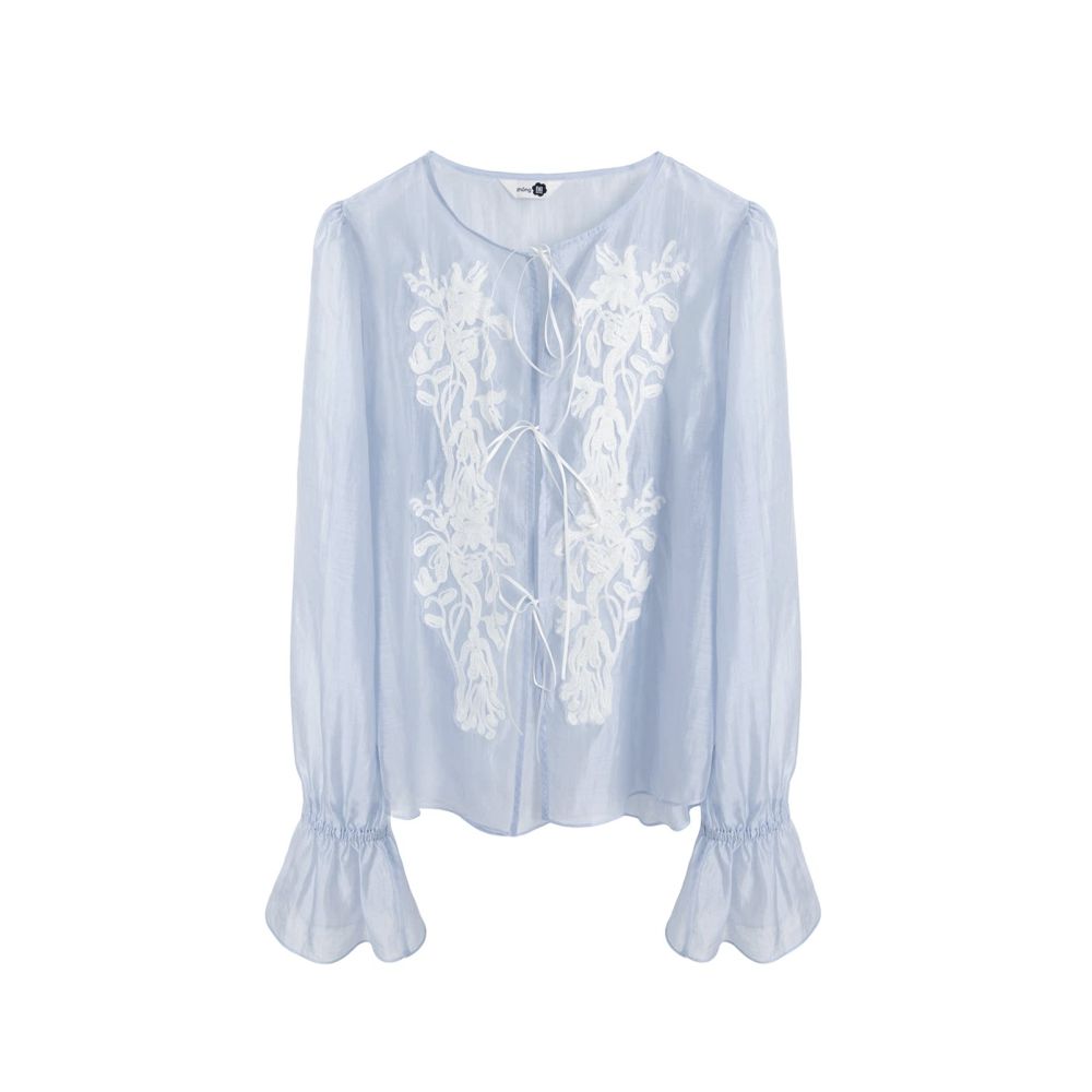 ASAYA7407 – Summer Whisper Embroidered Blouse 🕊️🌿