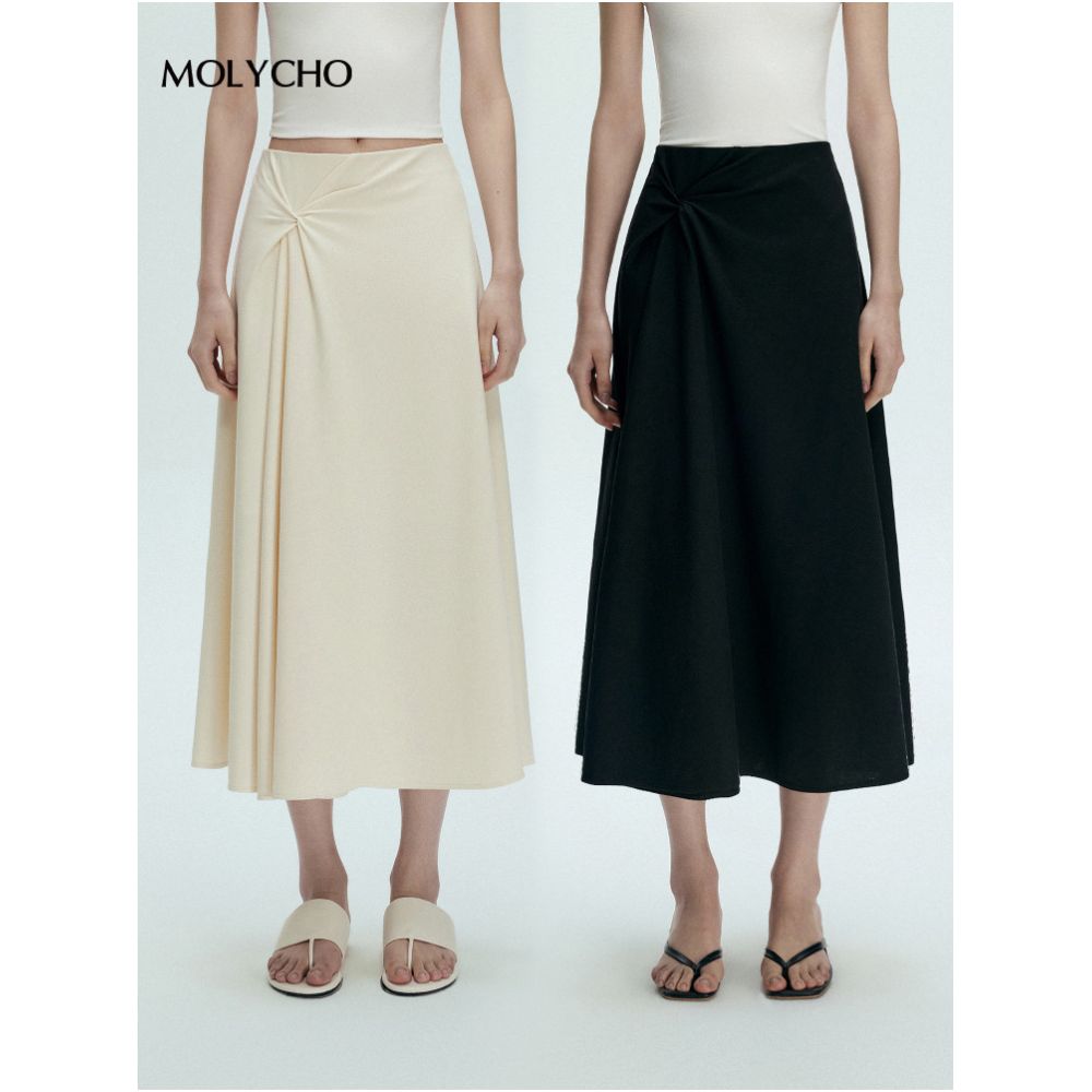MOLYCHO Twisted Top and Skirt Set for Women Summer Fashionable and Stylish Two Piece Set image 1