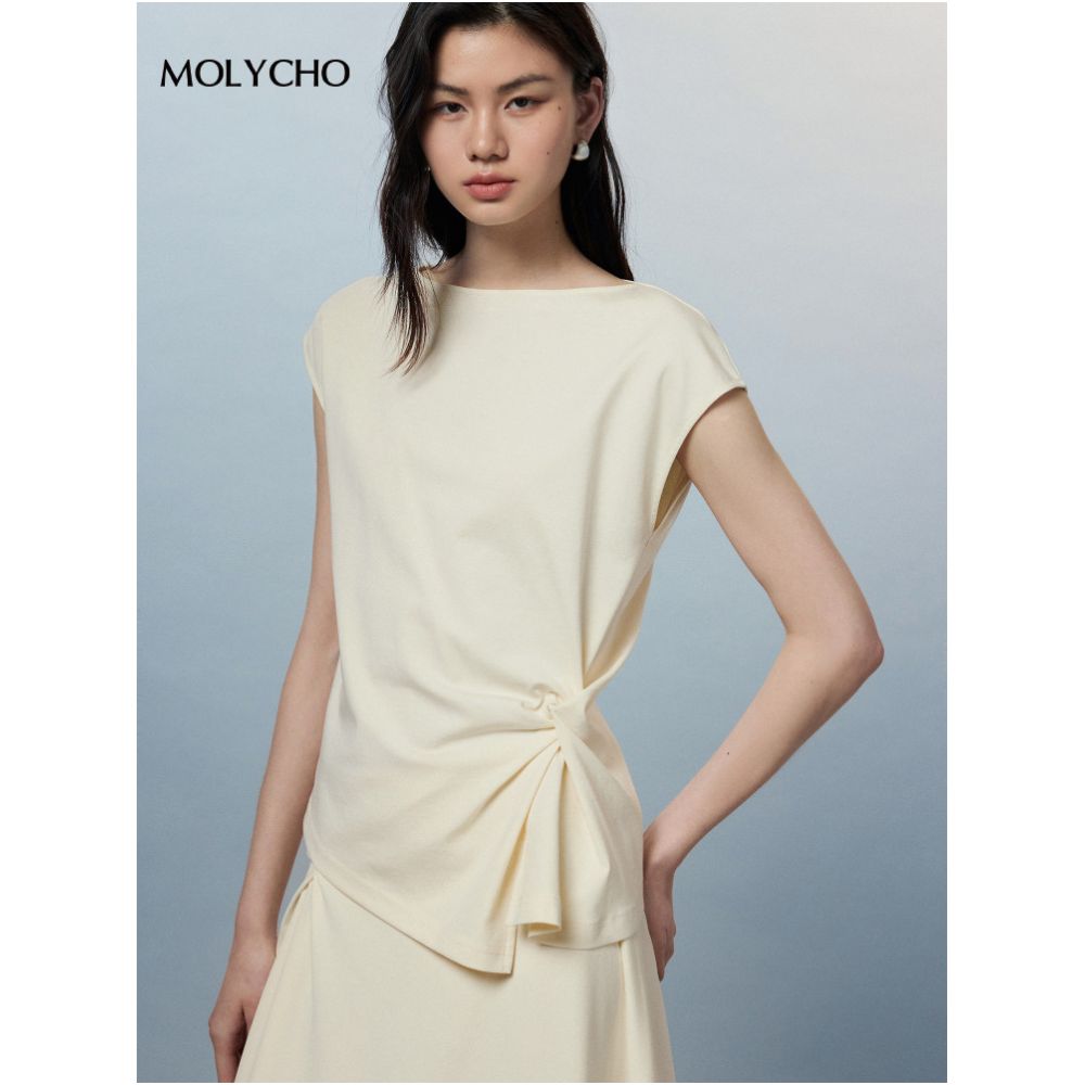 MOLYCHO Twisted Top and Skirt Set for Women Summer Fashionable and Stylish Two Piece Set image 2