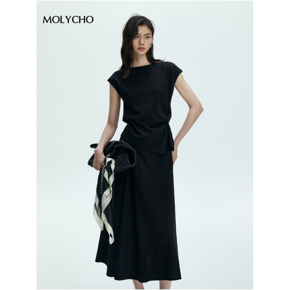 MOLYCHO Twisted Top and Skirt Set for Women Summer Fashionable and Stylish Two Piece Set image 3