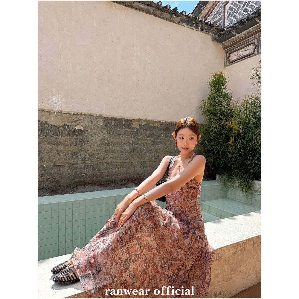 ASAYA7411 – Rosé Garden Crossback Dress 🌸🎀