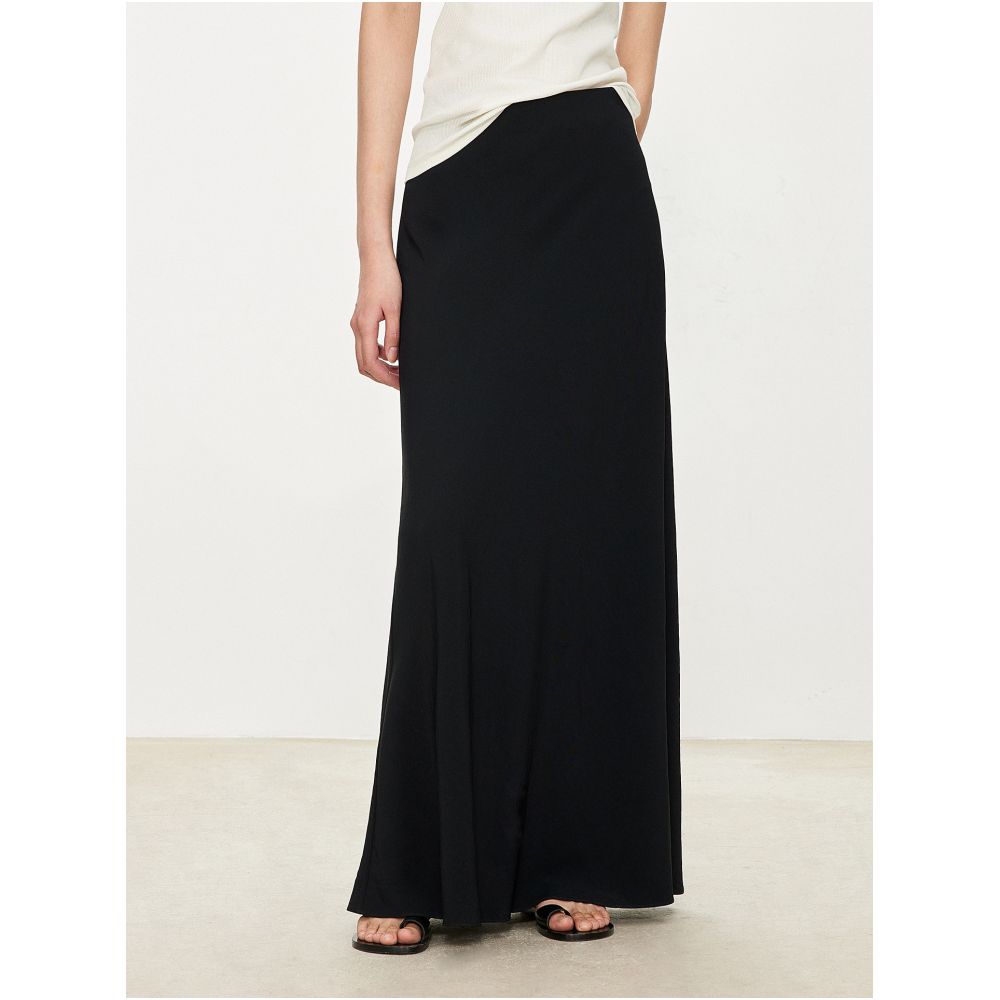 CHICJOC Japanese 100 Triacetate High End Custom Style A Line Skirt with Slimming A Line and Elastic Waist image 0