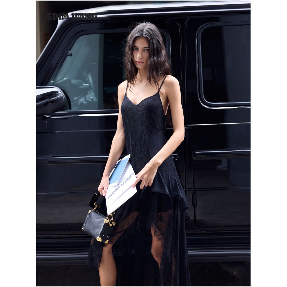 ASAYA7416 – Nomad Romance Lace Slip Dress 🤍🖤✨