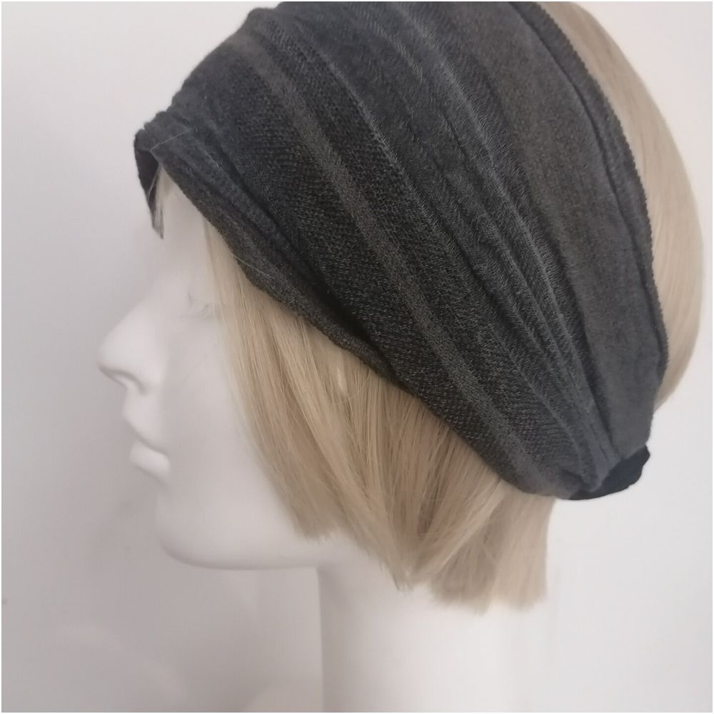 ASAYA7418 – Airy Mesh Twist Headband 🤎🩶✨