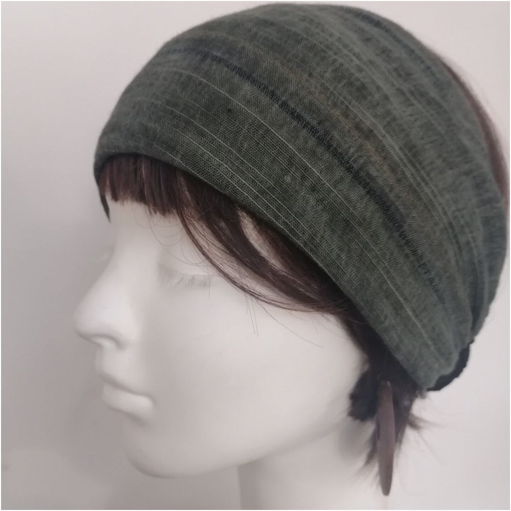 ASAYA7418 – Airy Mesh Twist Headband 🤎🩶✨