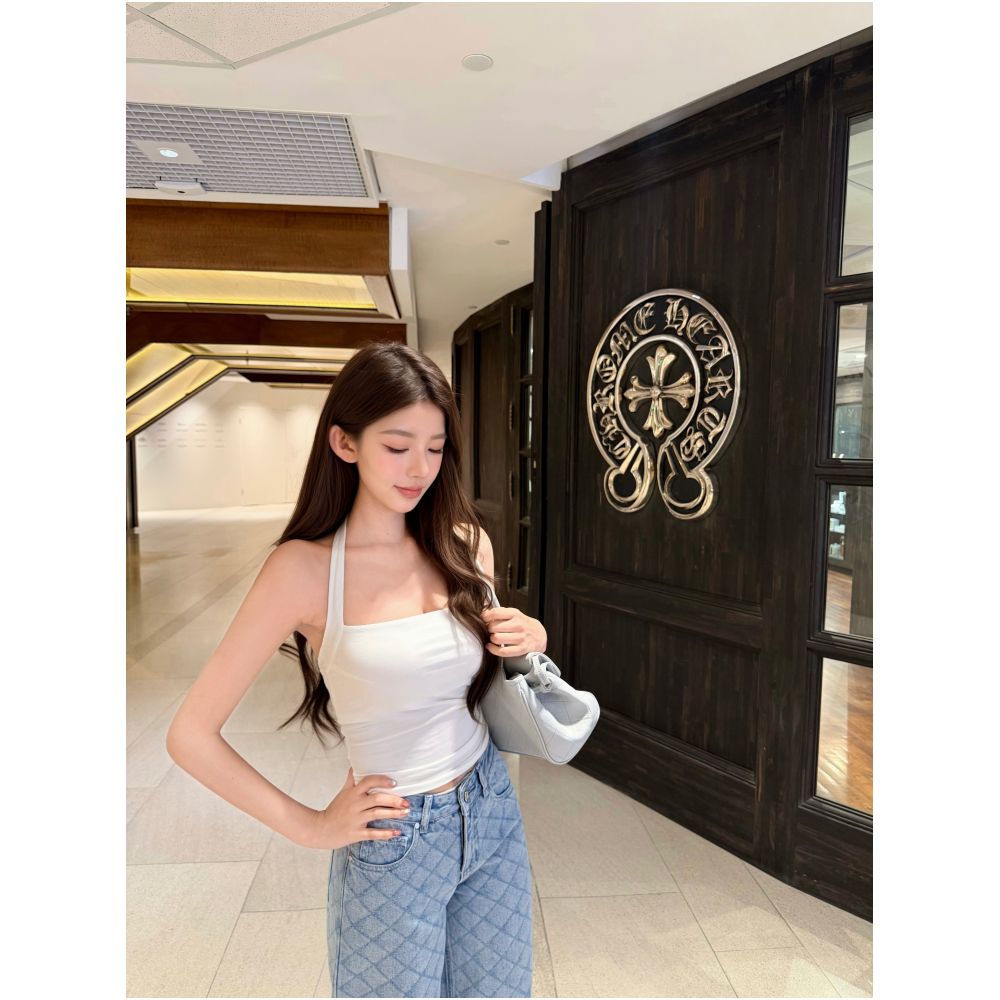 ASAYA7435 – Essential Sculpt Halter Top 🤍🖤🩶