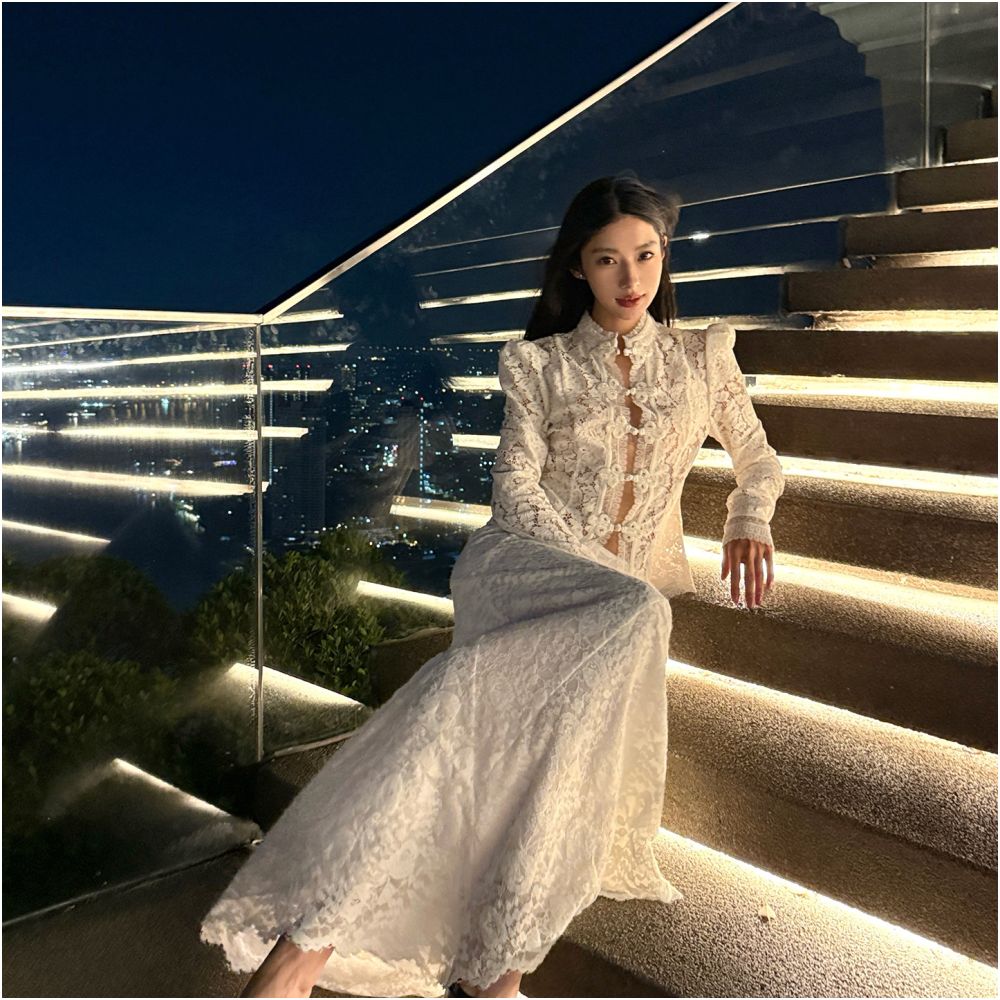 ASAYA7443 – Ivory Romance Lace Maxi Skirt 🤍🕊️