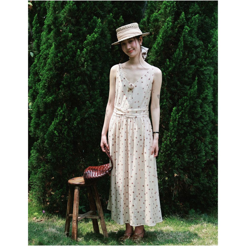 ASAYA7450 – Rosé Meadow Lace Dress 🌹🌿