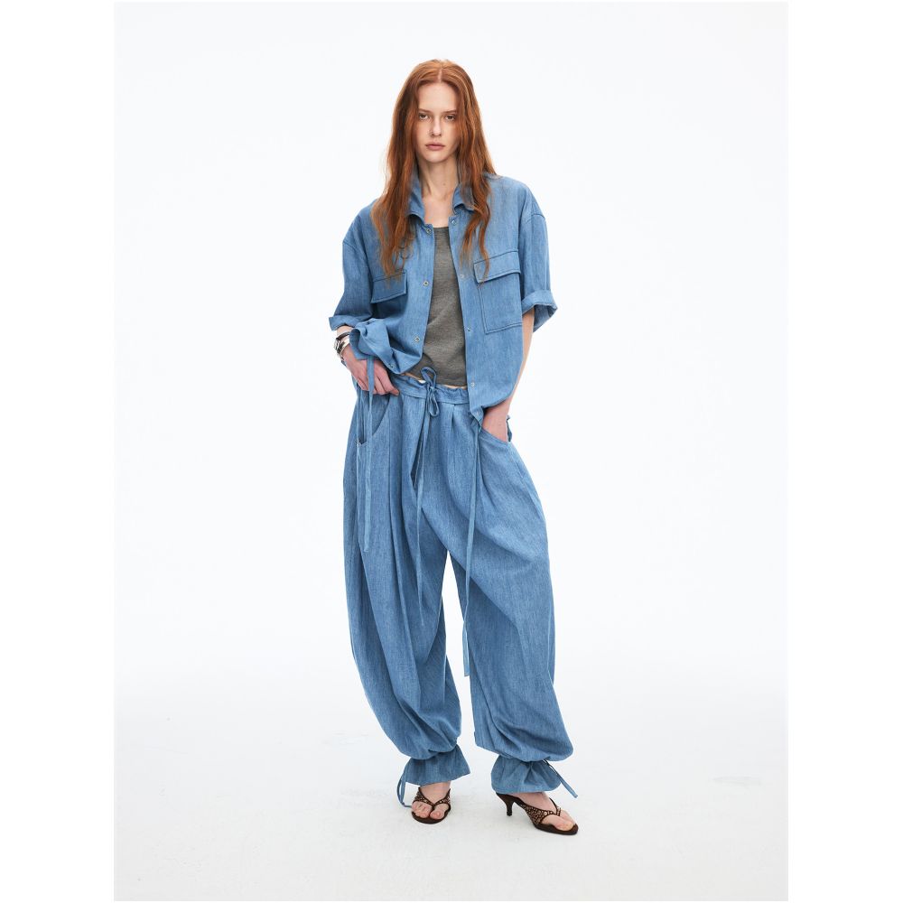 ASAYA7457 – Washed Linen Utility Set 🌊🖤