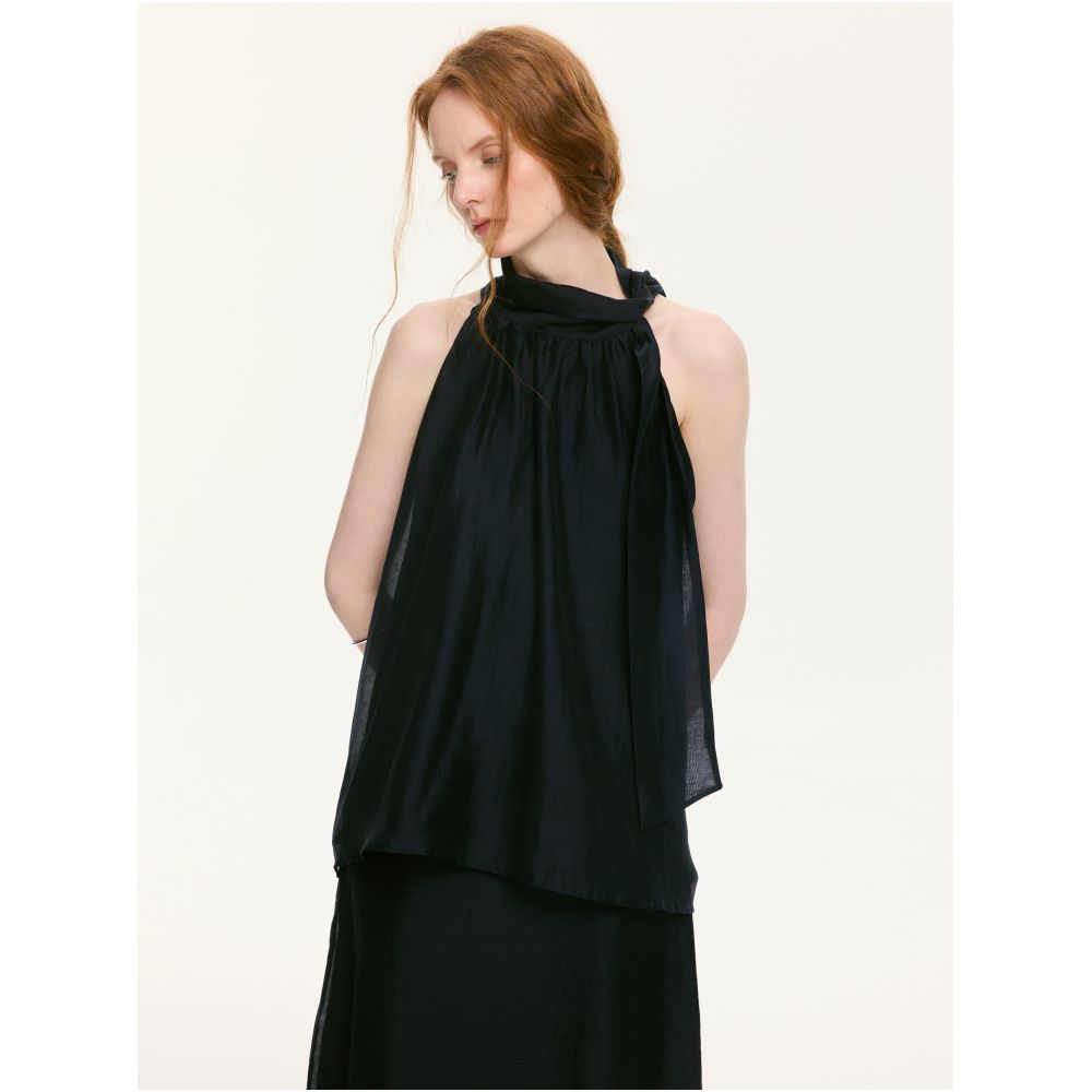 Avanehood Huailan Tencel Two Piece Set 2026 Summer Linen Off Shoulder Top and Straight Skirt for Women image 0
