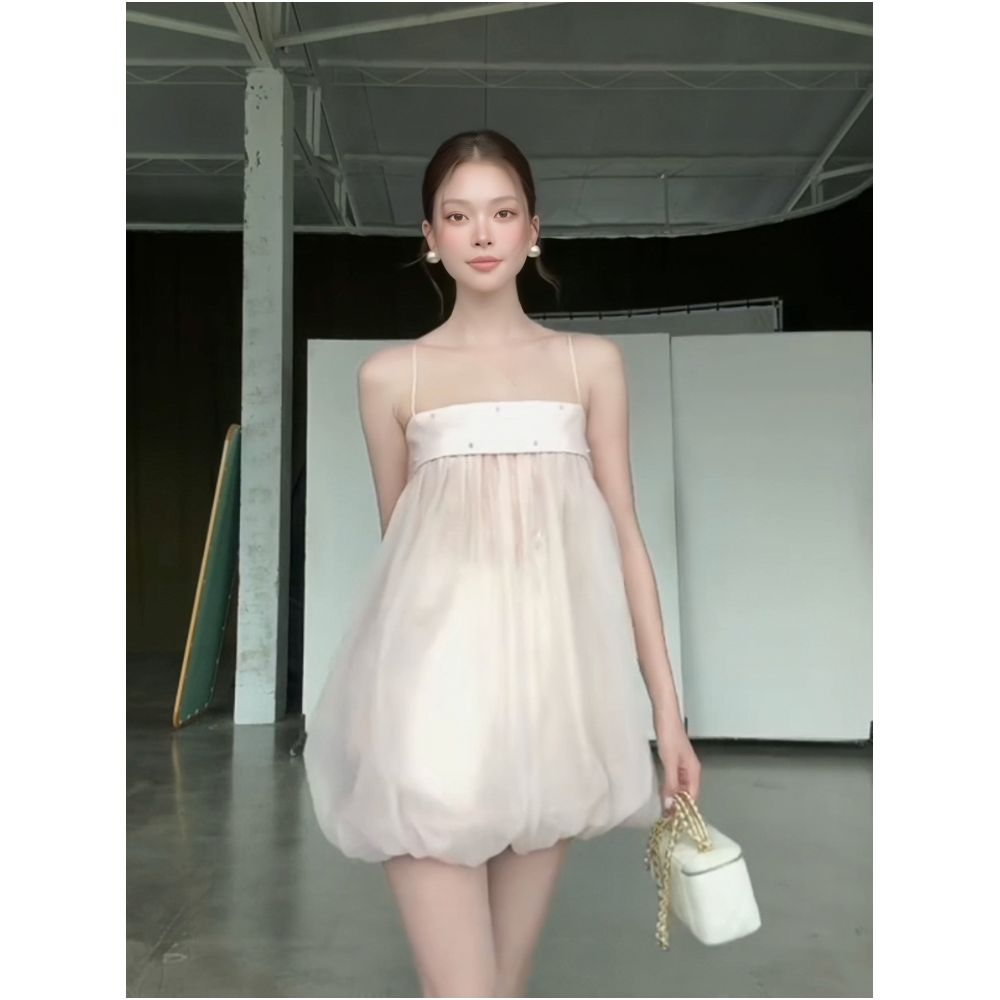 Kiooo Glass Flower Cool and Chic Niche New Chinese Wabi Sabi Style Playful Flower Bud Mini Skirt image 0