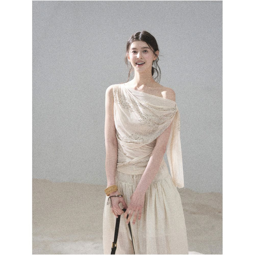 ASAYA7529 – Starlit Drape Set ✨🖤
