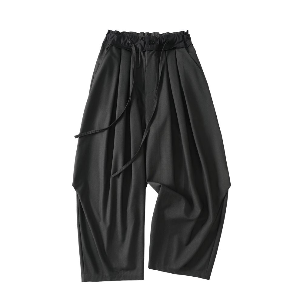 ASAYA7579 – Sculpted Pleated Balloon Pants 🖤🤎
