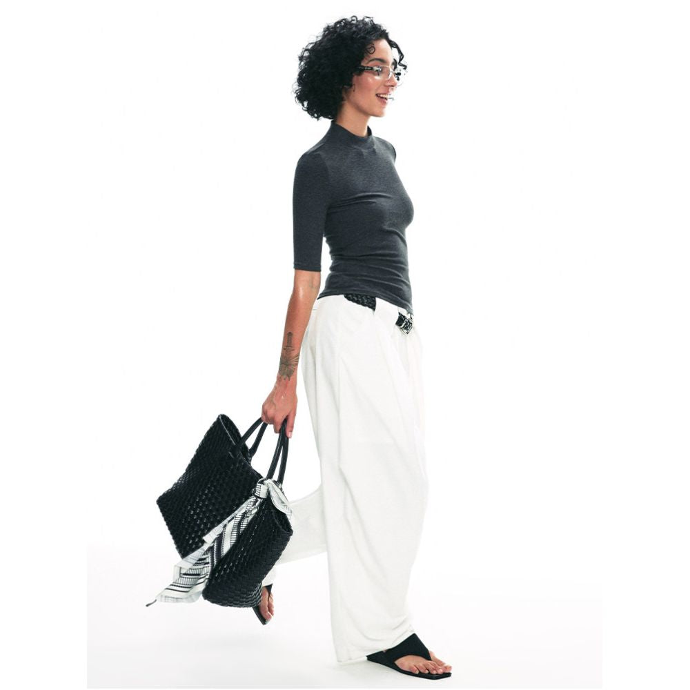 SINGLE MOMENT 25SS Wide Leg Trousers Wrinkle Resistant Drape Flat Loose Fit Design Casual Trousers Women s Trousers image 2