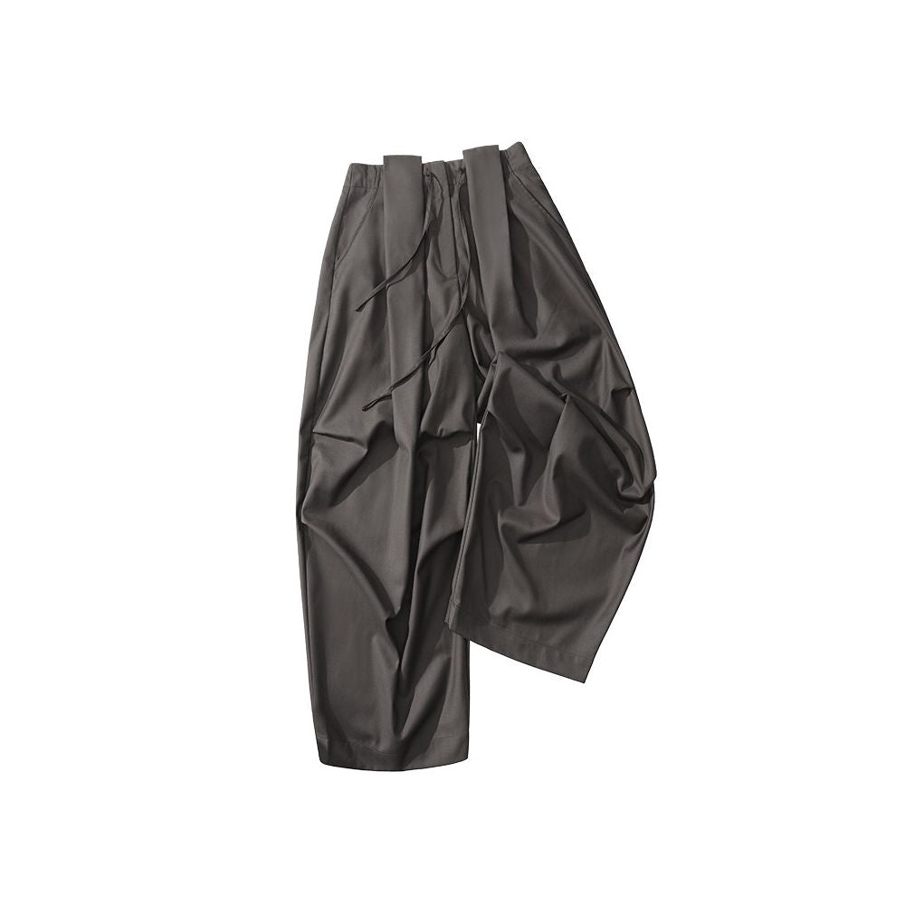 ASAYA7590 – Sculpted Volume Wide-Leg Pants 🤍🖤
