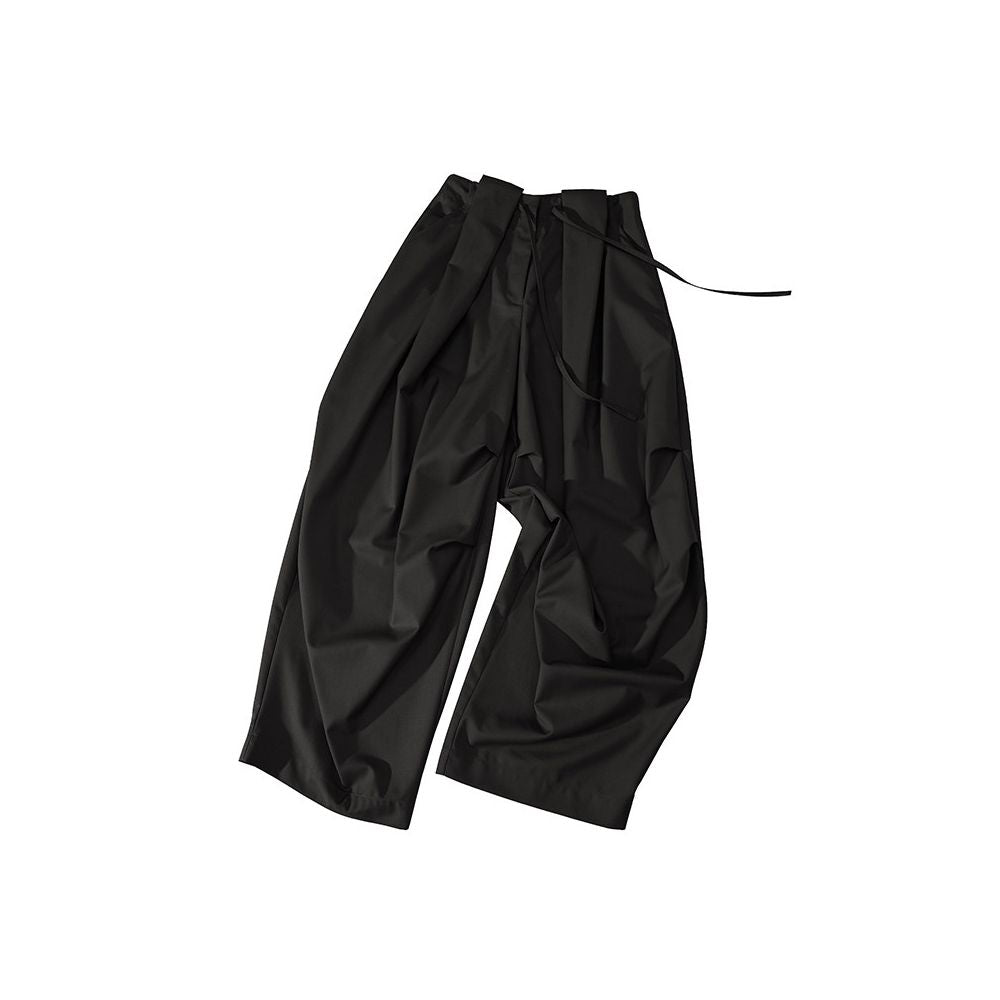 ASAYA7590 – Sculpted Volume Wide-Leg Pants 🤍🖤