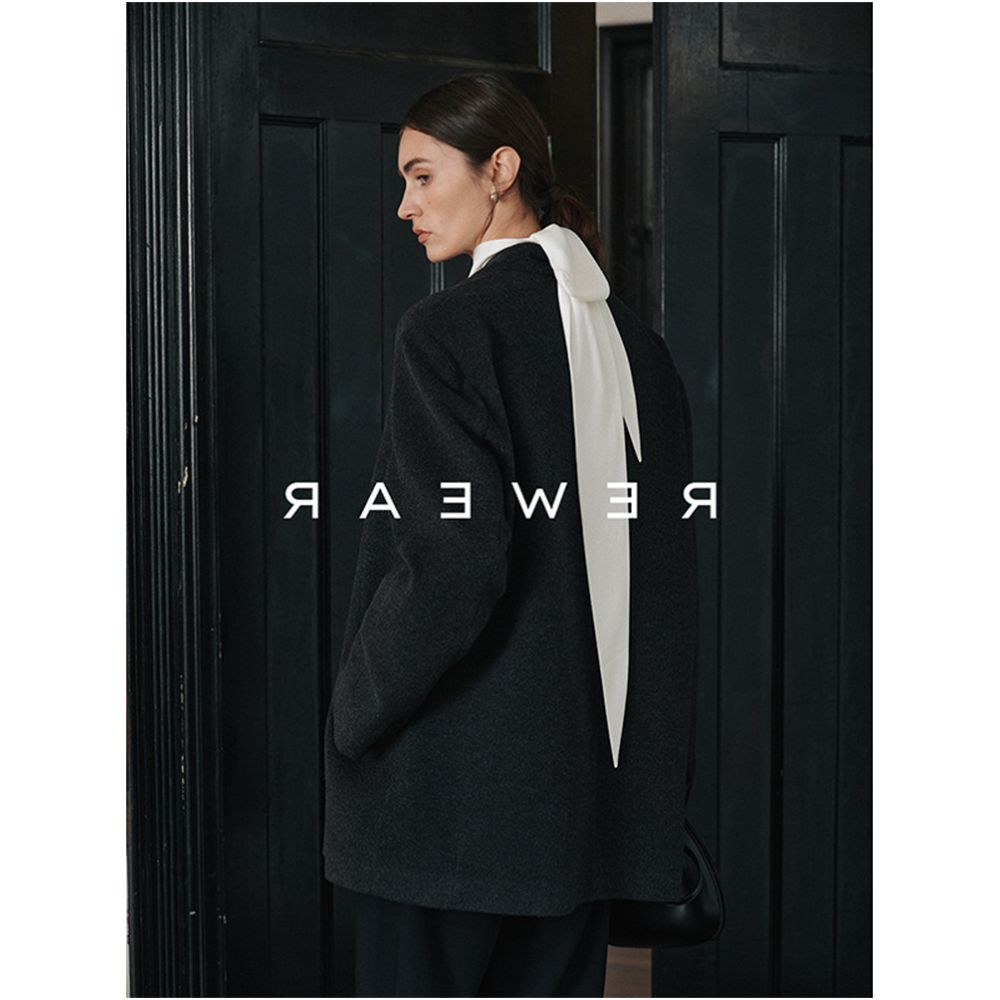2026 Early Spring New Arrival A sophisticated lightweight comfortable and versatile white long sleeved shirt with a tie and flowing ribbon for women image 4