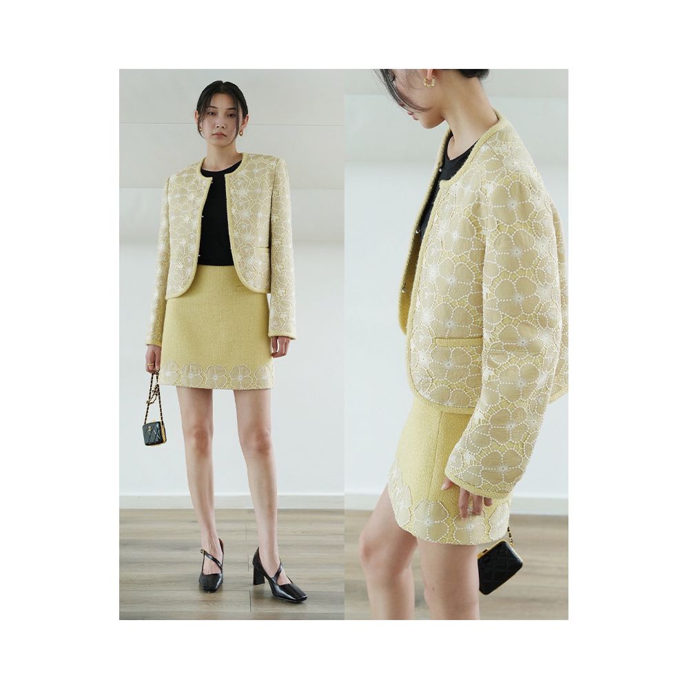 Clearance Sale 40 Off No Returns or Exchanges for Non Quality Issues Embroidered Chanel Style Suit Jacket and Skirt image 2
