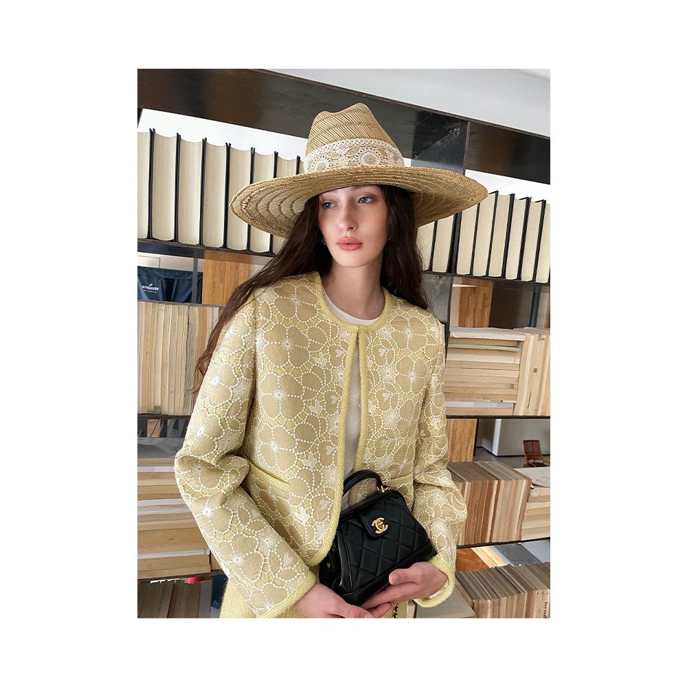 Clearance Sale 40 Off No Returns or Exchanges for Non Quality Issues Embroidered Chanel Style Suit Jacket and Skirt image 3