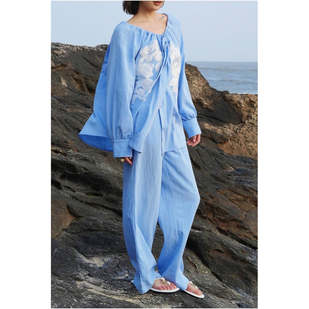 Clearance Sale 40 Off No Returns or Exchanges for Non Quality Issues Breathable Three Piece Shirt Set Top Pants Shorts image 3