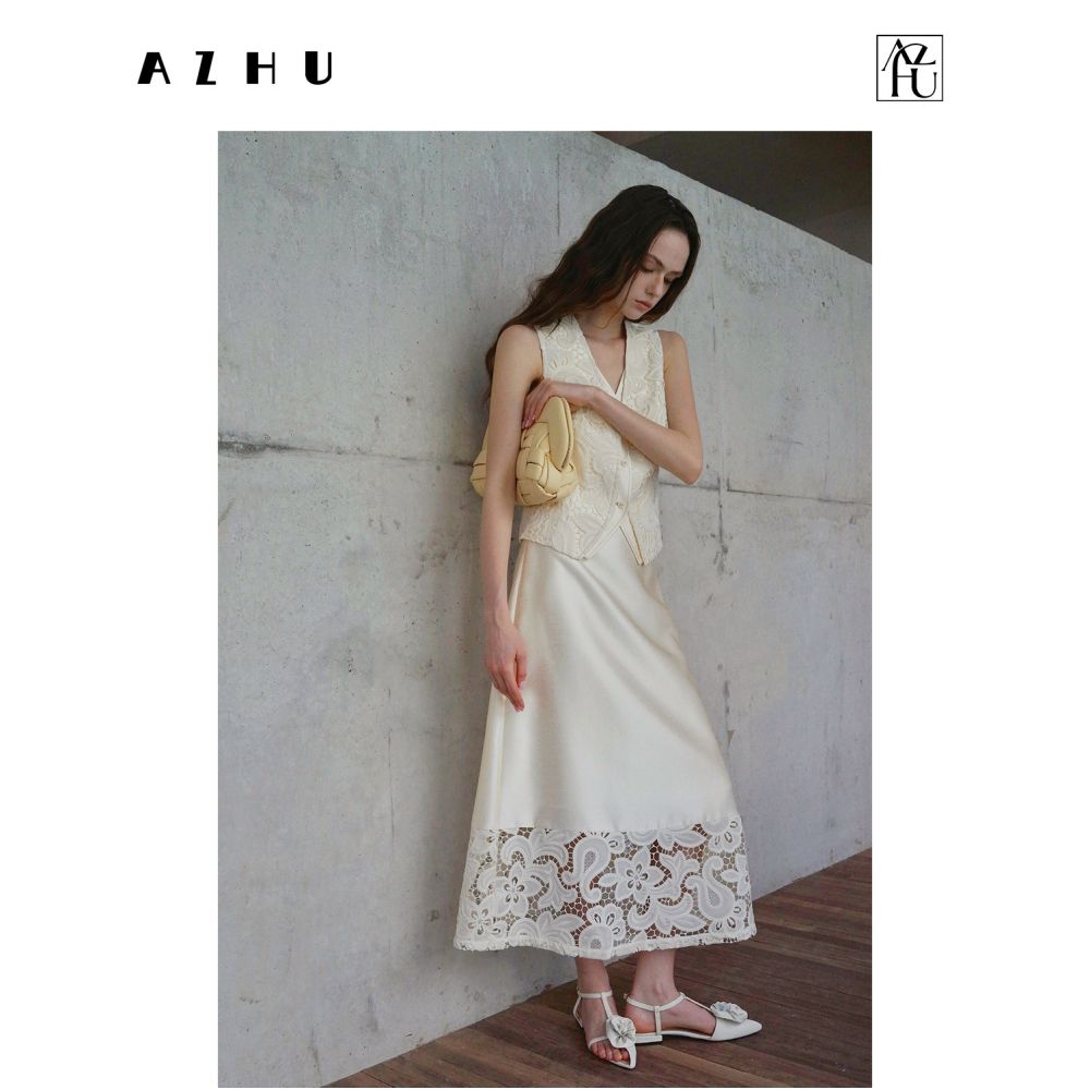 ASAYA7709 – Ivory Lace Atelier Set 🤍✨