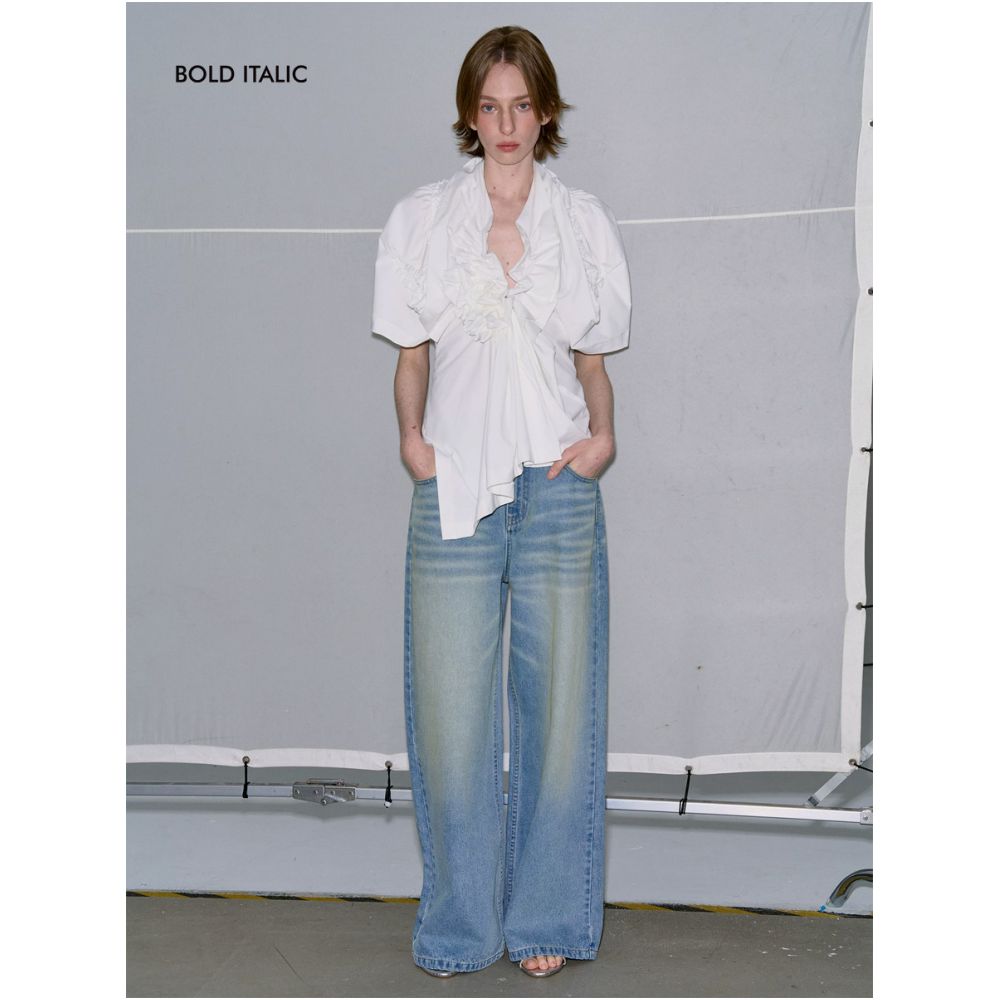 BOLD ITALIC Multi pleated Irregular Multi wear Top image 1